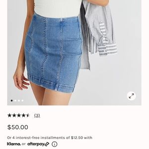 Free People Denim Skirt, Size 2